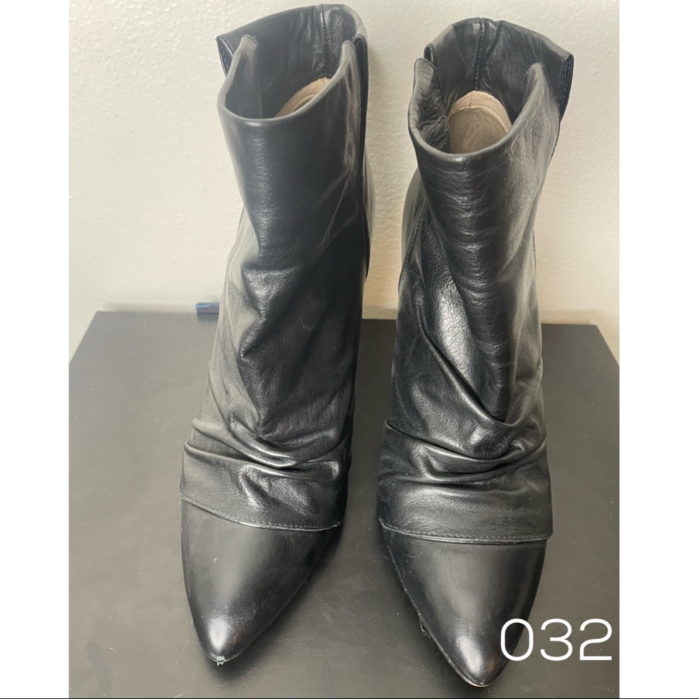 Black Leather Ankle Boot
